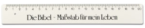 Lineal: Die Bibel - Massstab für mein Leben (weiss)