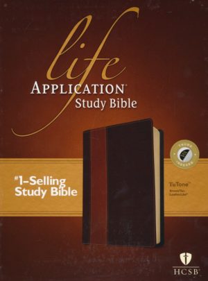 HCSB - Life Application Study Bible (TuTone leatherlike brown/tan indexed)