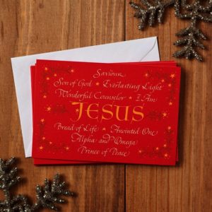 Weihnachtskarte: Names of Jesus (18 Stück)