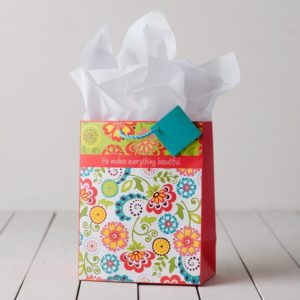 Geschenktasche: He makes everything beautiful