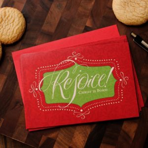 Weihnachtskarte: Rejoice (18 Stück)
