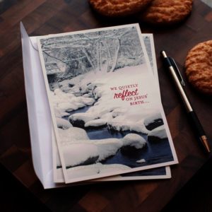 Weihnachtskarte: We quietly reflect on Jesus' birth (18 Stück)