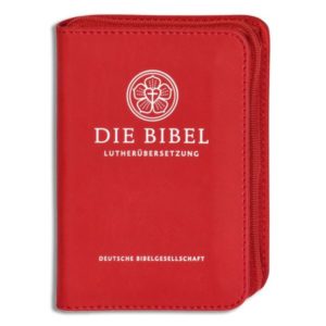 Lutherbibel 2017 - Senfkorn (Kunstleder Reissverschluss rot)