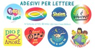 Adesivi per lettere: Diversi motivi biblici (8 pezzi)