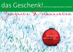 Faltkarten: Das Geschenk! nicht zum auspacken (5 Stück)