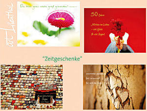 Faltkarten-Set: Zeitgeschenke (4Stück)