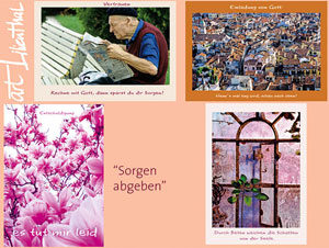 Postkarten-Set: Sorgen abgeben