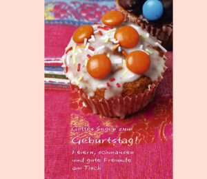 Faltkarte: Geburtstag - Feiern, schmausen