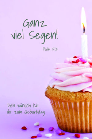 Faltkarte: Ganz viel Segen! Psalm 37,5 (5 Stk)