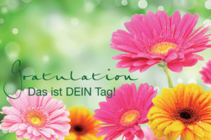 Faltkarte: Gratulation - Das ist DEIN Tag! (5 Stk)