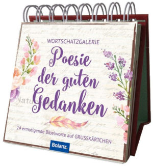 Miniaufstellbuch: Poesie der guten Gedanken