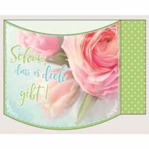 Aufstellkarte: Schön, dass es dich gibt!
