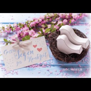 Faltkarte: Gottes Segen zur Hochzeit
