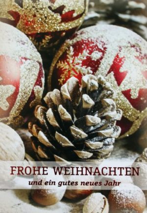 Faltkarte: Frohe Weihnachten und ein gutes neues Jahr
