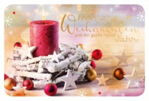 Faltkarte: Fröhliche Weihnachten und ein gutes neues Jahr