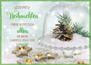 Faltkarte: Gesegnete Weihnachten