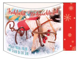 Duo-Karte: Fröhliche Weihnachtszeit