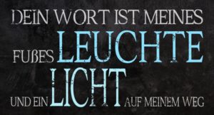 Wandschmuckschild: Dein Wort