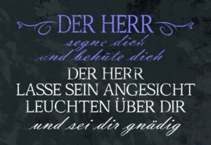 Wandschmuckschild: Der Herr lasse sein Angesicht
