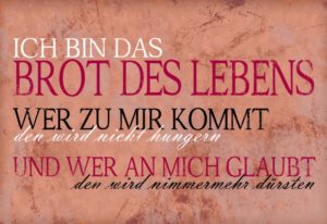 Wandschmuckschild: Brot des Lebens