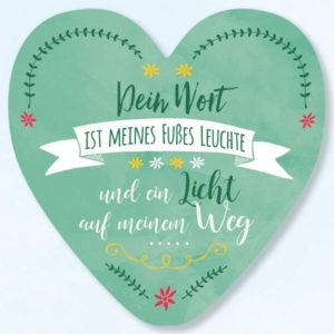 Wanddekoherz: Dein Wort ist meines Fusses Leuchte