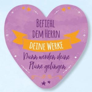Wanddekoherz: Befiehl dem Herrn deine Werke