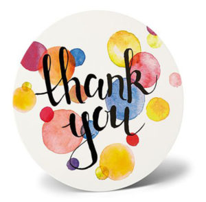 Aufstellgruss: Thank You