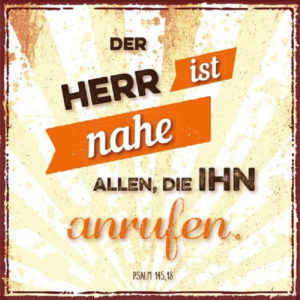 Metalltafel: Der Herr ist nahe
