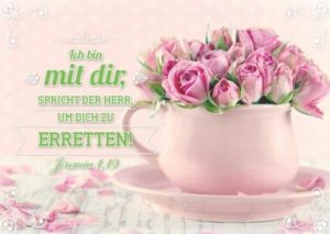 Postkarte: Ich bin mit dir spricht der Herr...