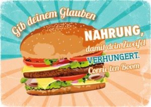 Postkarte: Gib deinem Glauben Nahrung...