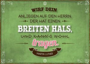 Postkarte: Wirf dein Anliegen auf...