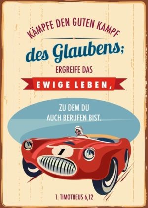 Postkarte: Kämpfe den guten Kampf...