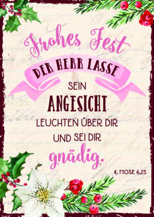 Postkarten: Frohes Fest (12 Stück)