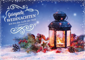 Postkarten: Gesegnete Weihnachten (12 Stück)