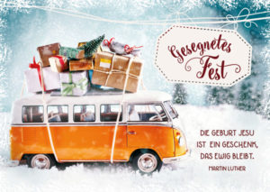 Postkarten: Gesegnetes Fest (12 Stück)