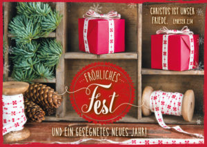 Postkarten: Fröhliches Fest (12 Stück)