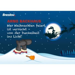 Postkartensammlung: Wer Weihnachten feiert, ist verrückt (Arno Backhaus)