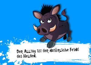 Postkarte: Der Alltag ...