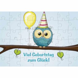 Puzzle-Karte: Viel Geburtstag zum Glück!