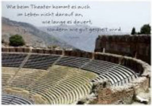 Postkarte: Wie beim Theater...