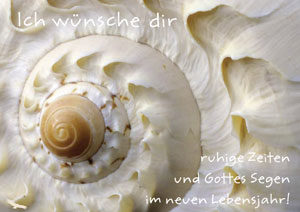 Faltkarte: Geburtstag - Ich wünsche dir ruhige Zeiten...