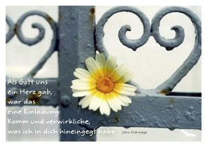 Postkarte: Als Gott uns ein Herz gab...