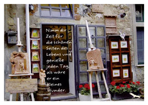 Postkarte: Nimm dir Zeit...