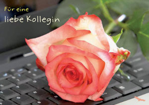 Faltkarte: Für eine liebe Kollegin