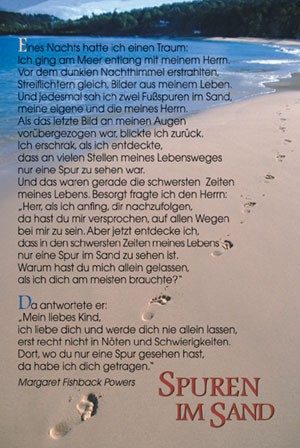 Postkarten-Set: Spuren im Sand (12 Stück)