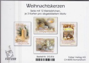 Kleinkärtchen-Serie: Weihnachten (24 Stück)