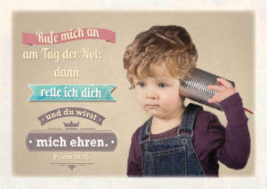 Postkarten: Rufe mich an, 6 Stück