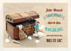 Postkarten: Jeder Mensch hat Wert, 6 Stück