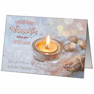 Faltkarten Weihnachten/Neujahr: Vintage (5 Stück)
