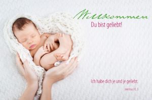 Faltkarte: Willkommen! Du bist geliebt!
